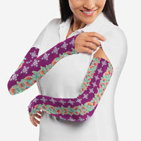 Hawaii Ohia Lehua Arm Sleeves Tropical Vibes Fuchsia LT05 - Polynesian Pride