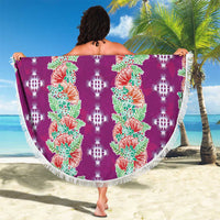 Hawaii Ohia Lehua Beach Blanket Tropical Vibes Fuchsia LT05 - Polynesian Pride