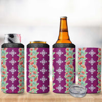 Hawaii Ohia Lehua 4 in 1 Can Cooler Tumbler Tropical Vibes Fuchsia LT05 - Polynesian Pride
