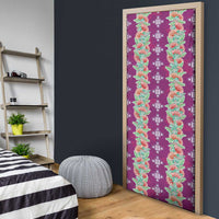 Hawaii Ohia Lehua Door Cover Tropical Vibes Fuchsia LT05 - Polynesian Pride