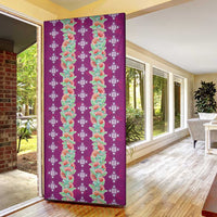 Hawaii Ohia Lehua Door Cover Tropical Vibes Fuchsia LT05 - Polynesian Pride