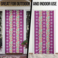 Hawaii Ohia Lehua Door Cover Tropical Vibes Fuchsia LT05 - Polynesian Pride