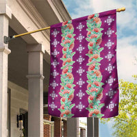 Hawaii Ohia Lehua Garden Flag Tropical Vibes Fuchsia LT05 House Flag Fuchsia - Polynesian Pride