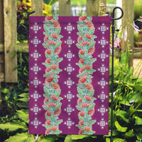 Hawaii Ohia Lehua Garden Flag Tropical Vibes Fuchsia LT05 Garden Flag Fuchsia - Polynesian Pride