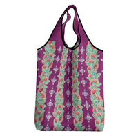 Hawaii Ohia Lehua Grocery Bag Tropical Vibes Fuchsia LT05 - Polynesian Pride