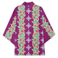 Hawaii Ohia Lehua Kimono Tropical Vibes Fuchsia LT05 - Polynesian Pride