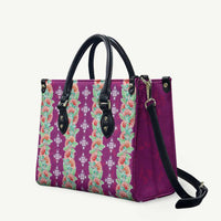 Hawaii Ohia Lehua Leather Bag Tropical Vibes Fuchsia LT05 Fuchsia - Polynesian Pride
