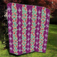 Hawaii Ohia Lehua Quilt Tropical Vibes Fuchsia LT05 - Polynesian Pride