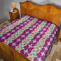 Hawaii Ohia Lehua Quilt Tropical Vibes Fuchsia LT05 - Polynesian Pride