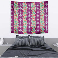 Hawaii Ohia Lehua Tapestry Tropical Vibes Fuchsia LT05 - Polynesian Pride