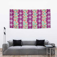 Hawaii Ohia Lehua Tapestry Tropical Vibes Fuchsia LT05 - Polynesian Pride