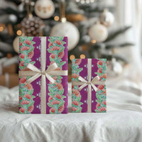 Hawaii Ohia Lehua Wrapping Paper Tropical Vibes Fuchsia LT05 - Polynesian Pride