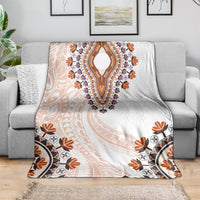 Africa Dashiki Blanket With Polynesian Pattern Beige Version