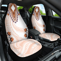 Africa Dashiki Car Seat Cover With Polynesian Pattern Beige Version