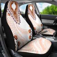 Africa Dashiki Car Seat Cover With Polynesian Pattern Beige Version