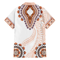 Africa Dashiki Hawaiian Shirt With Polynesian Pattern Beige Version LT05 - Polynesian Pride