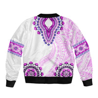 Africa Dashiki Bomber Jacket With Polynesian Pattern Pink Version LT05 - Polynesian Pride