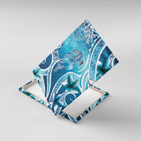 Polynesia World Ocean Day Canvas Wall Art Ocean Style LT05 With Frame Blue - Polynesian Pride