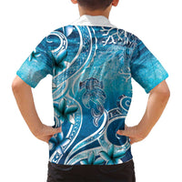 Polynesia World Ocean Day Family Matching Tank Maxi Dress and Hawaiian Shirt Ocean Style LT05 - Polynesian Pride