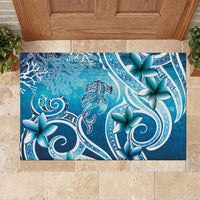 Polynesia World Ocean Day Rubber Doormat Ocean Style LT05 Blue - Polynesian Pride
