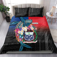 Samoa Bedding Set Humpback Whale Siapo Pattern