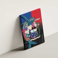 Samoa Canvas Wall Art Humpback Whale Siapo Pattern LT05 - Polynesian Pride