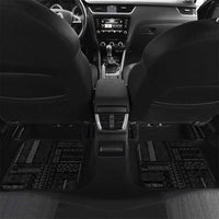 Samoa Car Mats Humpback Whale Siapo Pattern LT05 Set 2pcs - Back Blue - Polynesian Pride