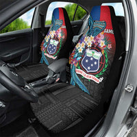Samoa Car Seat Cover Humpback Whale Siapo Pattern