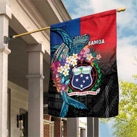 Samoa Garden Flag Humpback Whale Siapo Pattern