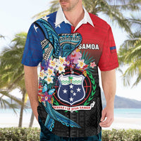 Samoa Hawaiian Shirt Humpback Whale Siapo Pattern LT05 - Polynesian Pride