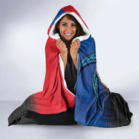 Samoa Hooded Blanket Humpback Whale Siapo Pattern LT05 - Polynesian Pride