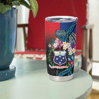 Samoa Tumbler Cup Humpback Whale Siapo Pattern
