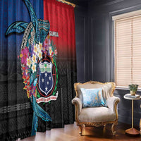 Samoa Window Curtain Humpback Whale Siapo Pattern LT05 - Polynesian Pride
