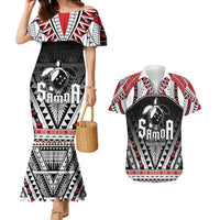 Samoa Independence Day Couples Matching Mermaid Dress and Hawaiian Shirt Proud To Be Samoan LT05 Black - Polynesian Pride