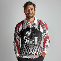 Samoa Independence Day Long Sleeve Polo Shirt Proud To Be Samoan LT05 - Polynesian Pride