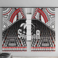 Samoa Independence Day Window Curtain Proud To Be Samoan LT05 With Hooks Black - Polynesian Pride