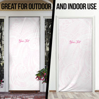 Personalised New Zealand Aotearoa Door Cover Nurse Tribal Pink Version