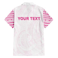 Personalised New Zealand Aotearoa Family Matching Mermaid Dress and Hawaiian Shirt Nurse Tribal Pink Version