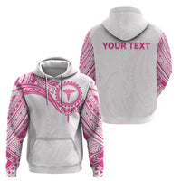 Personalised New Zealand Aotearoa Hoodie Nurse Tribal Pink Version LT05 - Polynesian Pride