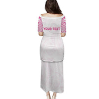 Personalised New Zealand Aotearoa Puletasi Nurse Tribal Pink Version LT05 - Polynesian Pride