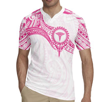 Personalised New Zealand Aotearoa Rugby Jersey Nurse Tribal Pink Version LT05 - Polynesian Pride