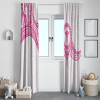 New Zealand Aotearoa Window Curtain Nurse Tribal Pink Version LT05 - Polynesian Pride