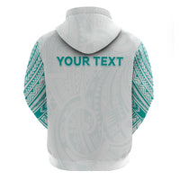 Personalised New Zealand Aotearoa Hoodie Nurse Tribal Teal Version LT05 - Polynesian Pride
