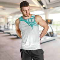 Personalised New Zealand Aotearoa Men Tank Top Nurse Tribal Teal Version LT05 Teal - Polynesian Pride