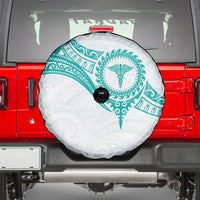 New Zealand Aotearoa Spare Tire Cover Nurse Tribal Teal Version LT05 - Polynesian Pride