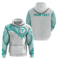 Personalised New Zealand Aotearoa Zip Hoodie Nurse Tribal Teal Version LT05 - Polynesian Pride