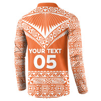 Personalised Tonga Tailulu College Button Sweatshirt Tongan Kupesi Pattern LT05 - Polynesian Pride