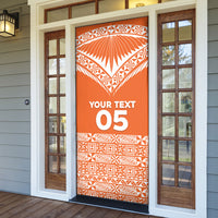 Personalised Tonga Tailulu College Door Cover Tongan Kupesi Pattern LT05 - Polynesian Pride