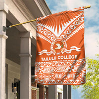 Tonga Tailulu College Garden Flag Tongan Kupesi Pattern LT05 House Flag Orange - Polynesian Pride
