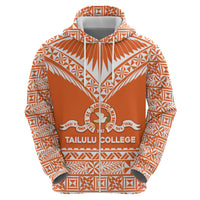 Personalised Tonga Tailulu College Hoodie Tongan Kupesi Pattern LT05 - Polynesian Pride